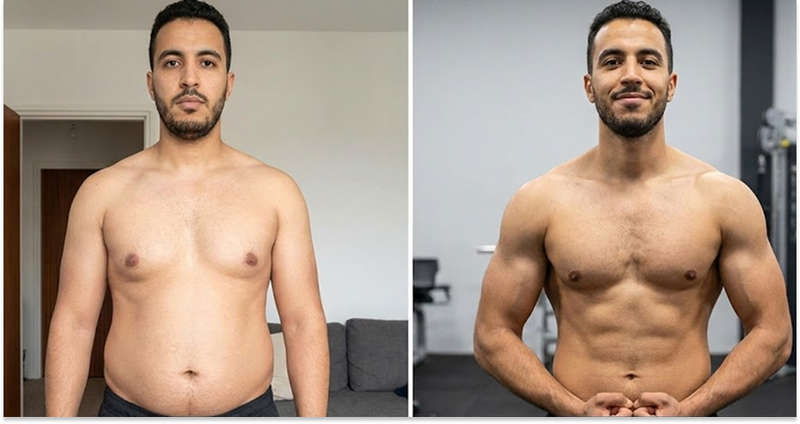 نتائج تدريب كمال أجسام قبل وبعد - تحول شامل في المغرب
